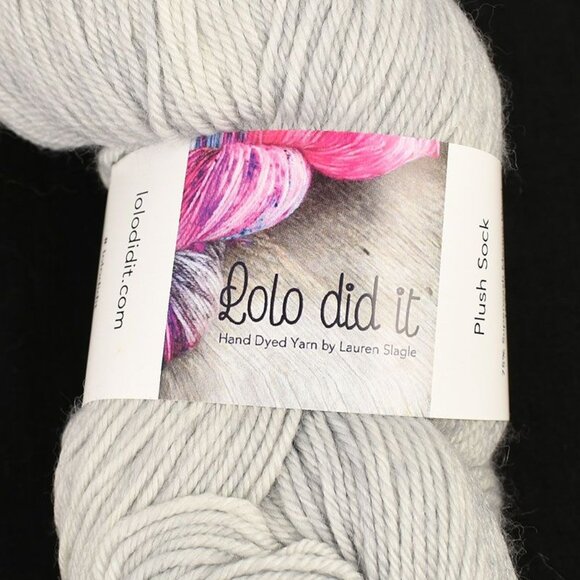 Lolo Did It Hand Dyed Yarn Plush Sock Fingering Weight 4 Ply 430 Yds Naked Hippo - Picture 2 of 4